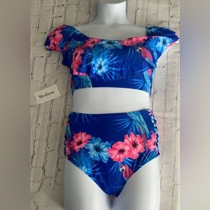 Hawaiian print swimsuit